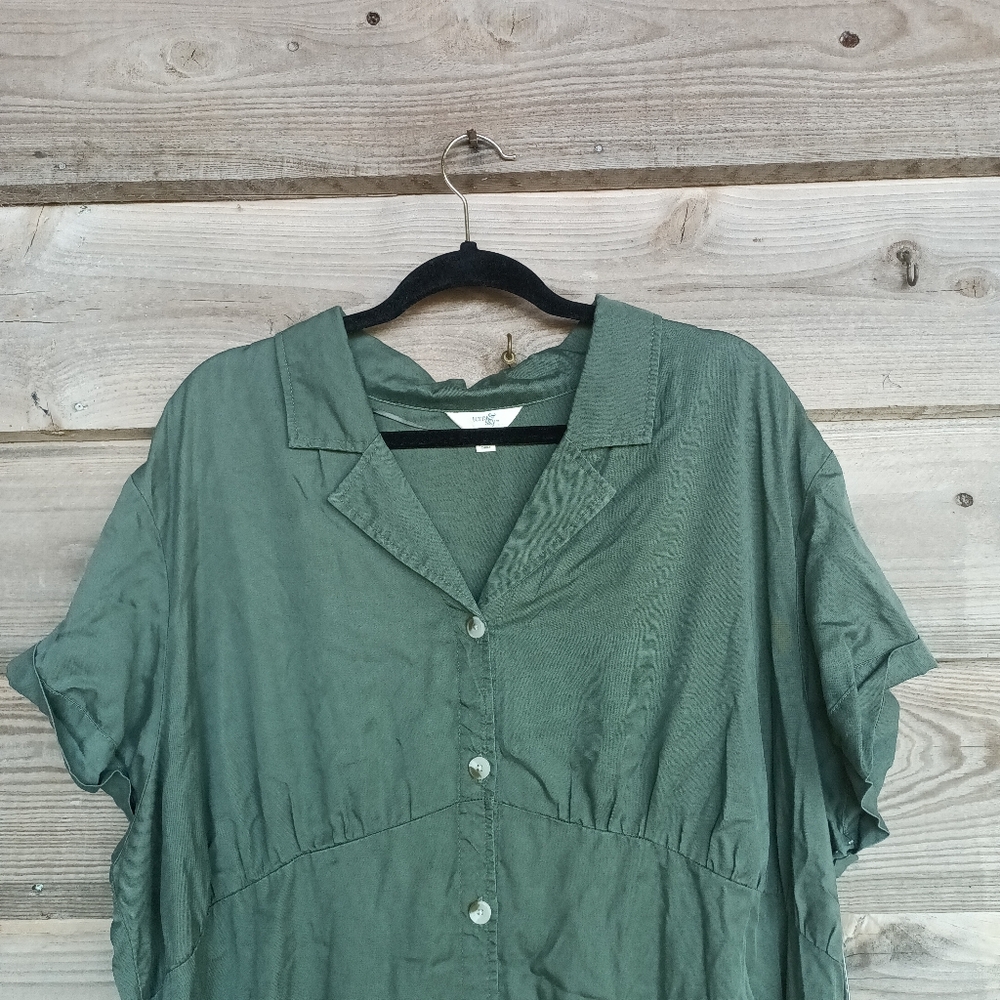 🆕 Terra & Sky Collar Shirt Dress - Picture 2 of 8